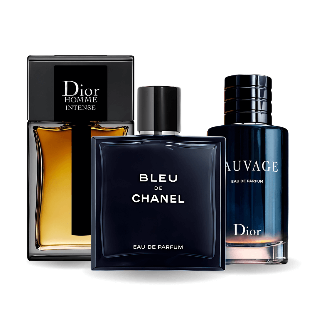Zestaw 3 Perfum - Sauvage Dior, Bleu de Chanel, Dior Homme Intense 100ml
