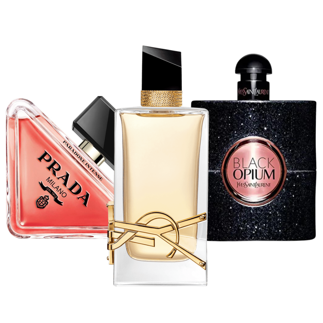 Zestaw 3 Perfum - Prada Paradox, Black Opium Yves Saint Laurent, Libre 100ml